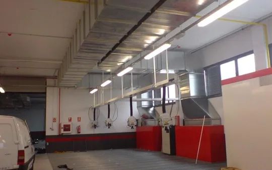 Conductos de cabina de pintura