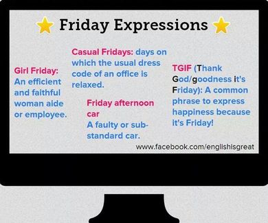 Friday expressions