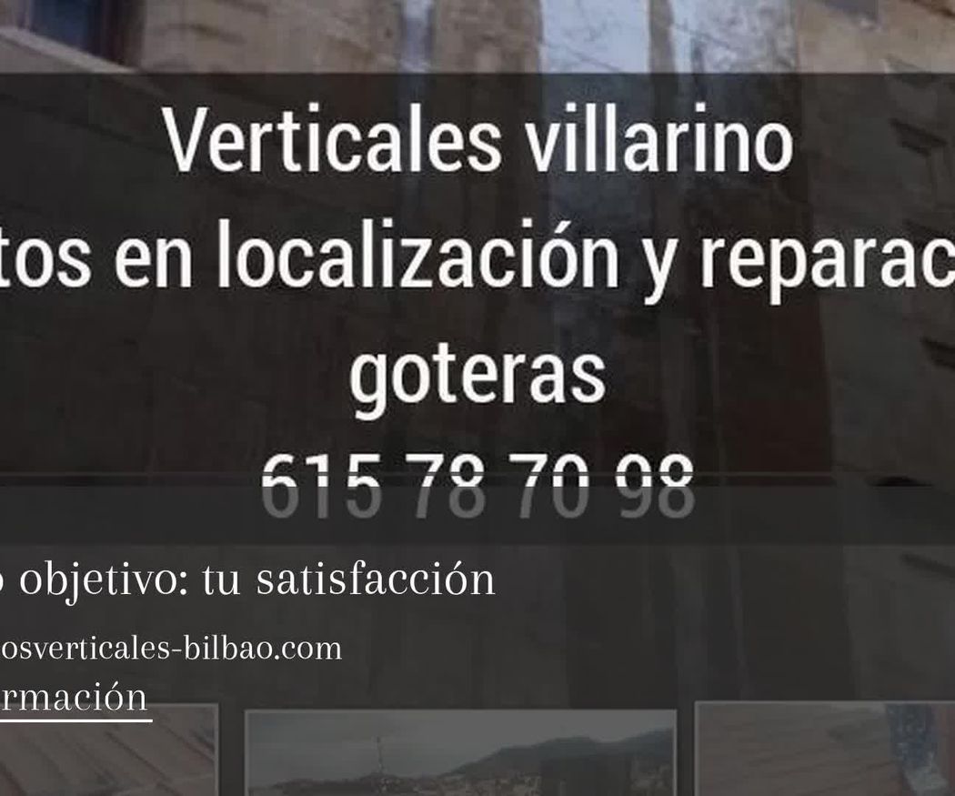 Trabajos verticales en Bilbao | Verticales Villarino