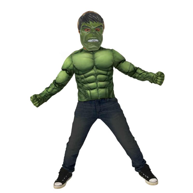Disfraz pecho musculoso Hulk infantil