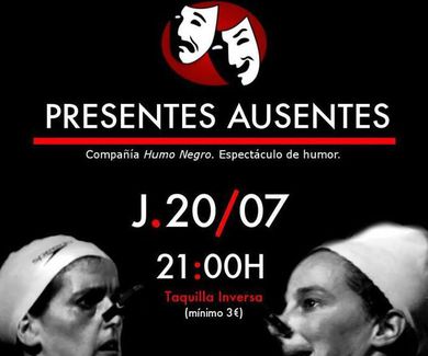 La compañía Humo Negro presenta su obra "Presentes Ausentes" en Café Teatro Rayuela.