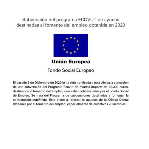 Subvención del programa ECOVUT 2020