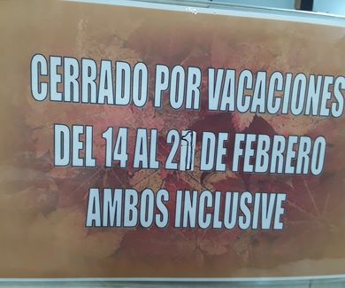 Vacaciones de Febrero..