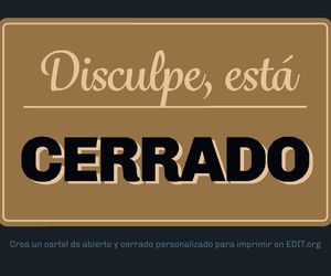El martes 30 de noviembre  cerrado