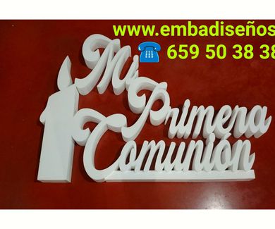 DEDICATORIAS CON RELIEVE A MEDIDA DE POLIESPAN, POREXPAN, CORCHO BLANCO