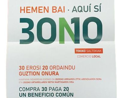 Vuelven los Euskadi Bono Denda, Compra más por menos
