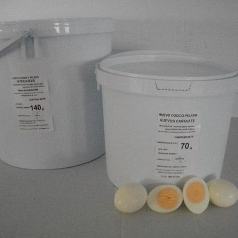 Huevo Cocido Pelado: Productos de Huevos Cañavate