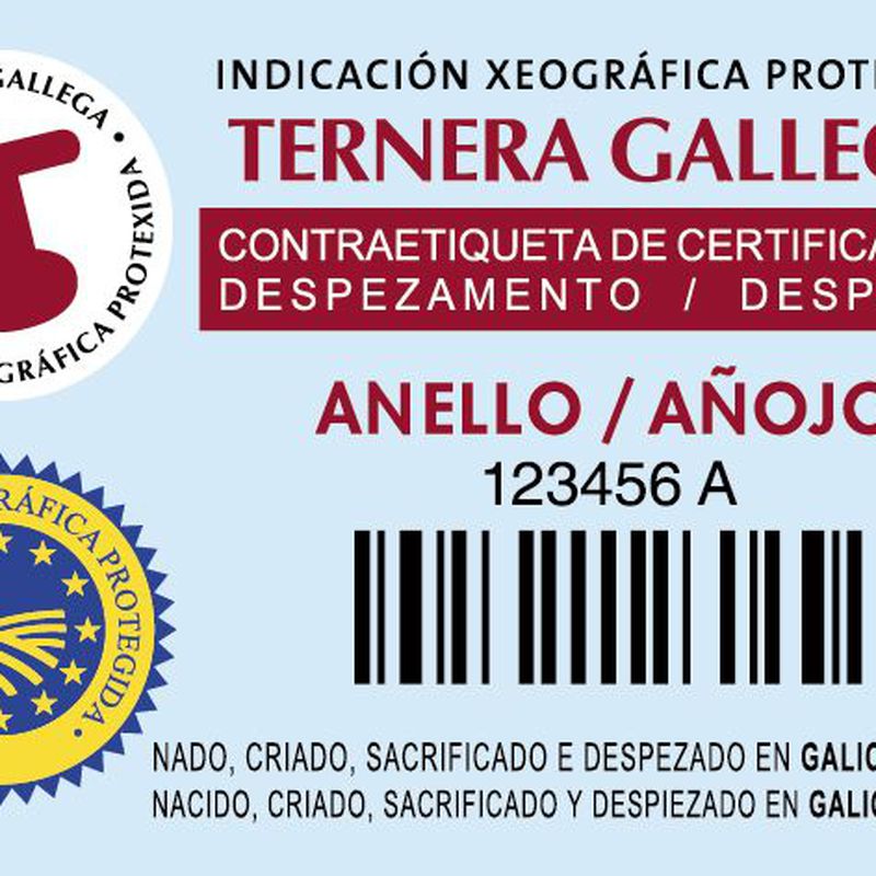 Ternera gallega añojo: Nuestras etiquetas de Ternera Gallega