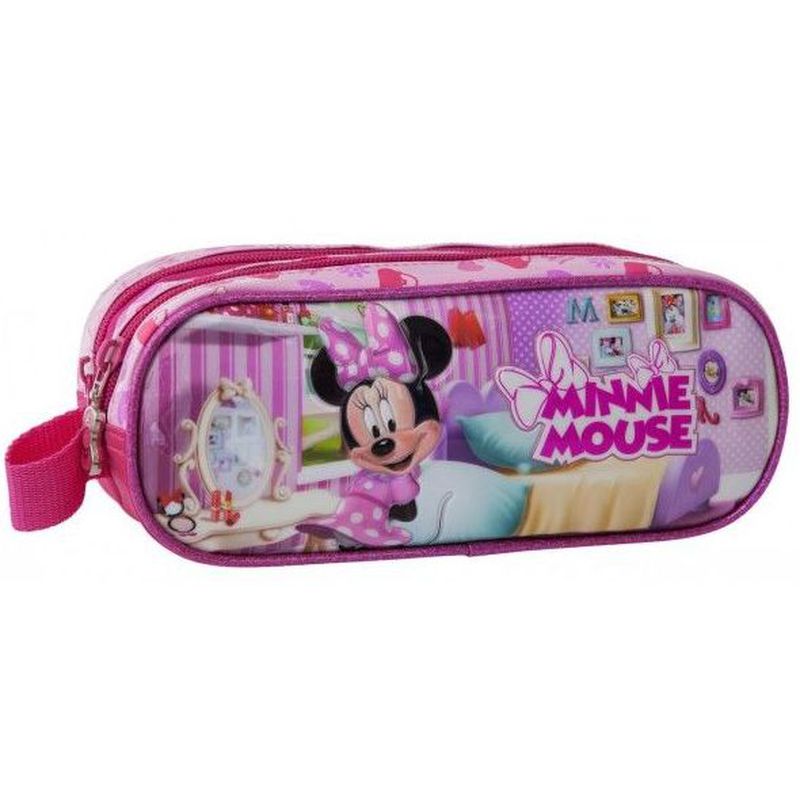 Portatodo dos cremalleras Minnie Disney