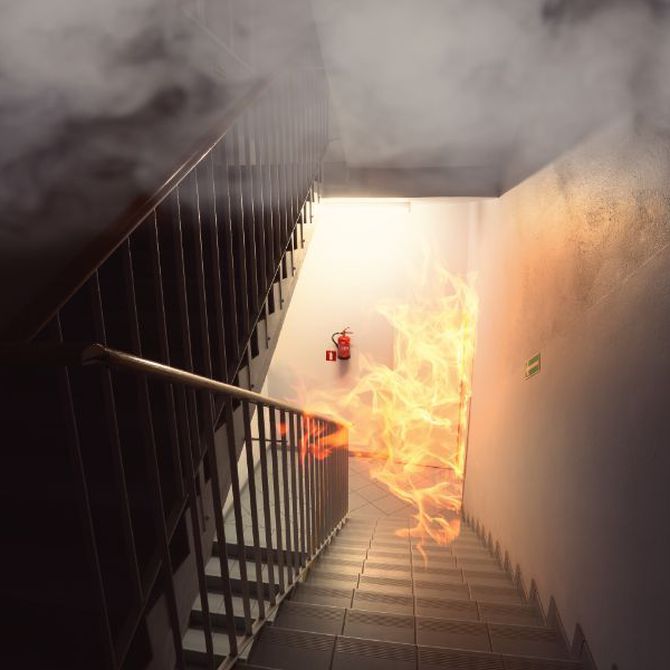 El monóxido de carbono generado en los incendios