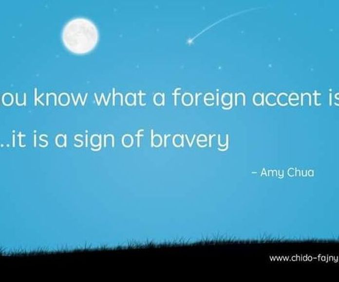 Foreign accent }}