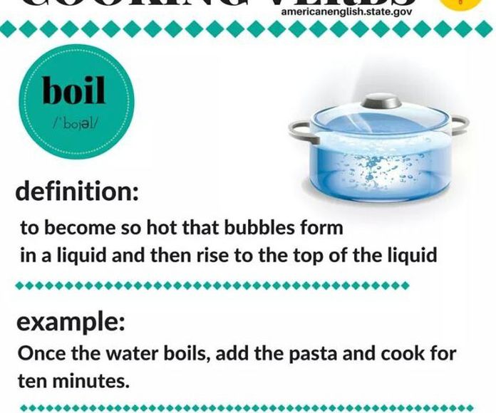 Cooking verbs: Boil