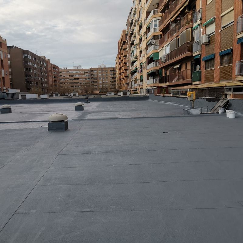Impermeabilización de una cubierta en Olta-Valencia