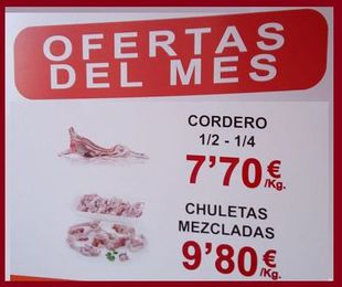 Oferta del mes - Cordero
