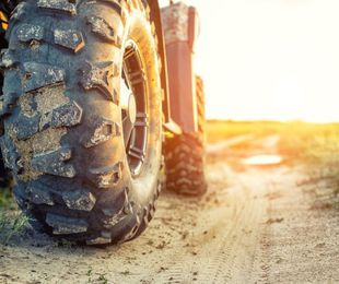 La presión en los neumáticos para quads