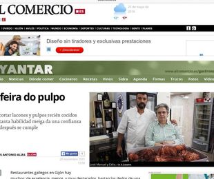 A Feira do pulpo en el diario El Comercio
