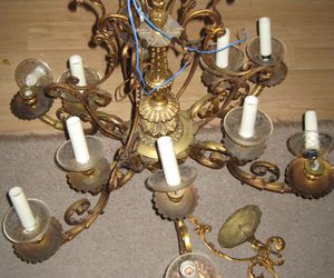 Lámpara de metal 12 luces (Instalación)
