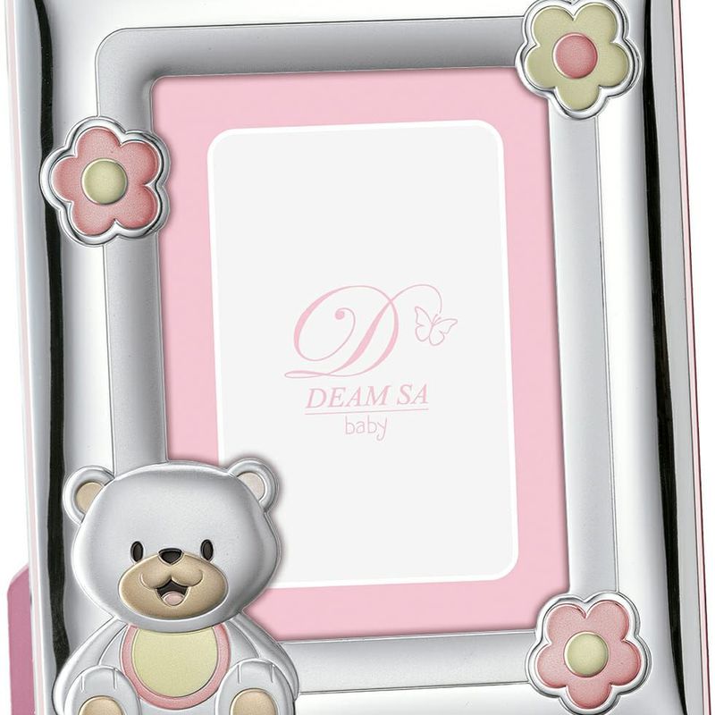 Marco bilaminado oso rosa. Para niña: Catálogo de Joyería Izquierdo
