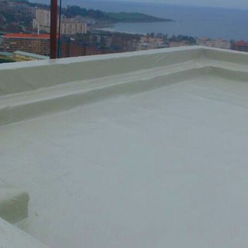 Reparación e impermeabilización de terraza en Santander. Suelo contínuo.