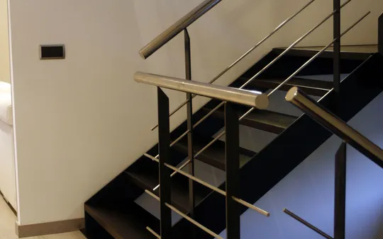 Barandilla de acero y forja