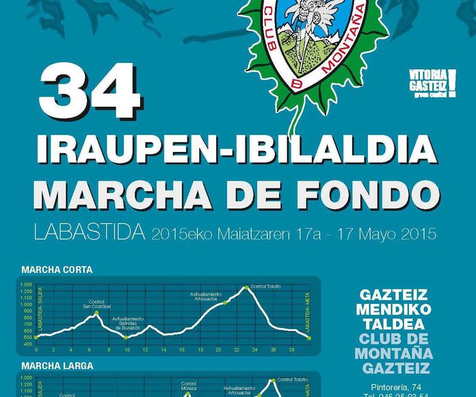 XXXIV Marcha de Fondo - Club de Montaña Gazteiz - RESUMEN 17-Mayo-2015
