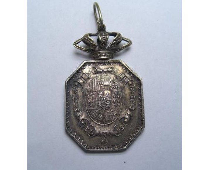 Justicia. Medalla venera para cuello. Época Alfonso XIII: Catálogo de Antiga Compra-Venta