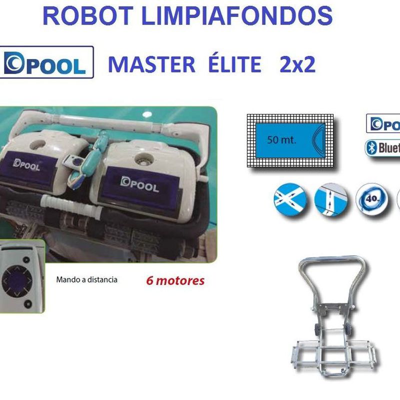 Robot Limpiafondos DPOOL MASTER ÉLITE 2x2