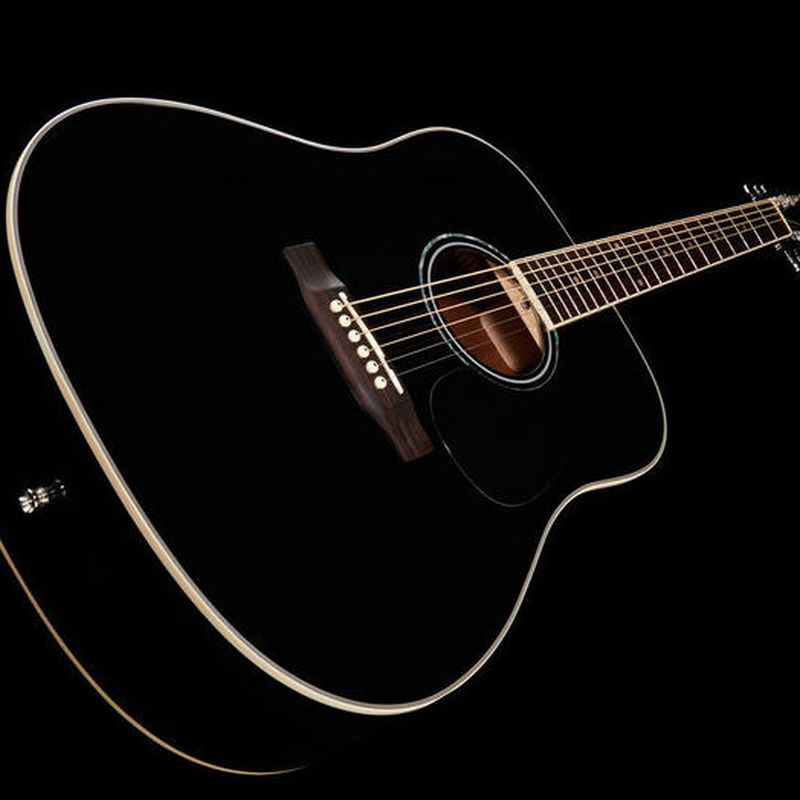 Guitarra acústica Harley Benton color negro