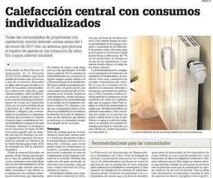 Calefacción central con consumos individualizados