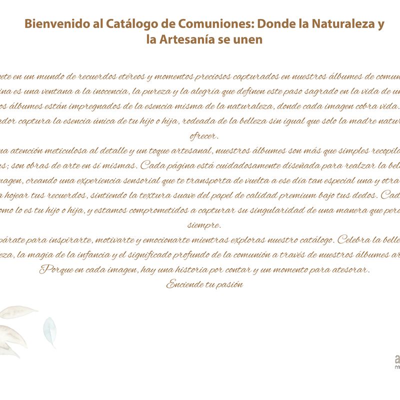 COMUNIONES 2024: Catálogo de Valencia Color