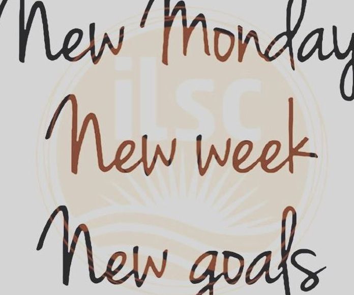 Nuevo lunes, nueva semana, nuevos objetivos...