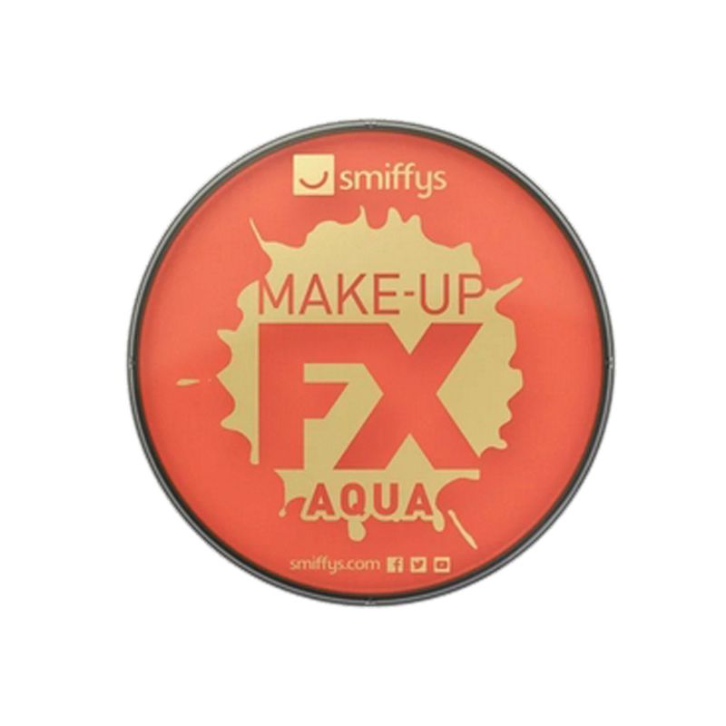 Maquillaje al agua naranja