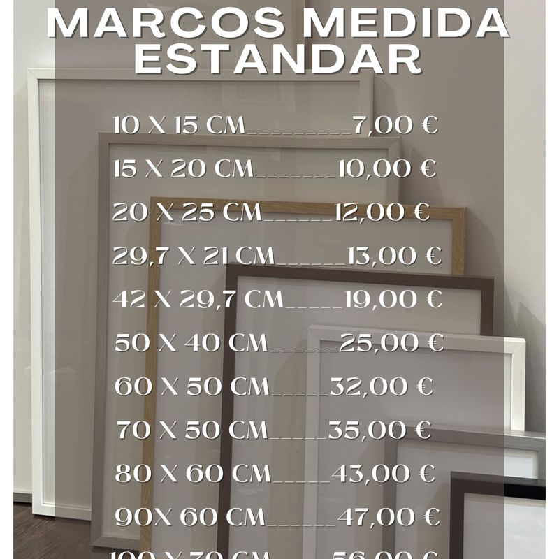MARCOS DE MEDIDA ESTANDAR: Productos de 4 Ingletes Gran Plaza 2