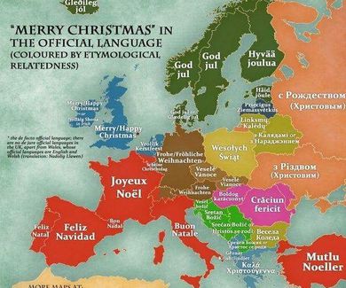 Feliz navidad en las diferentes lenguas europeas! 