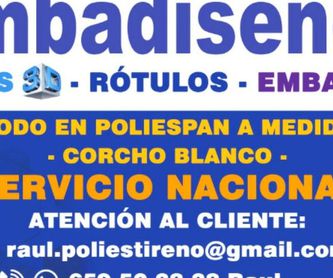INICIALES XXL Y LETRAS GIGANTES CORPOREAS DE POLIESPAN BARATO EN MADRID...: Productos de Embadiseños