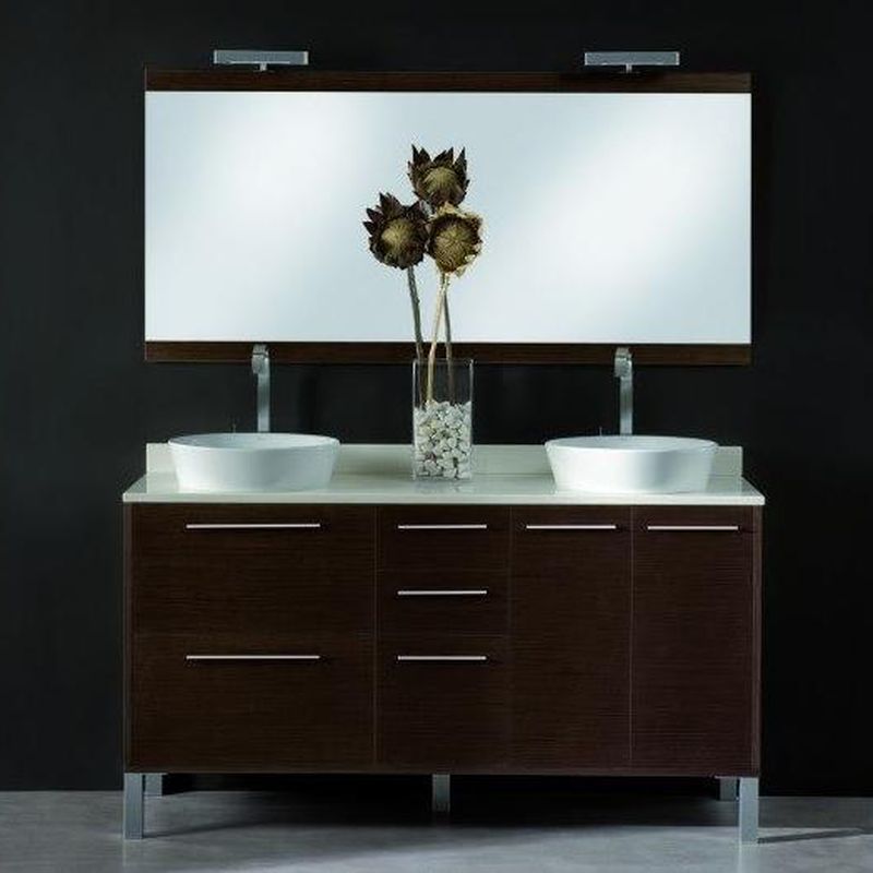Mueble de baño Vidrebany colección Easy modelo Chapado