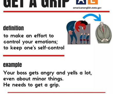 English expressions:get a grip
