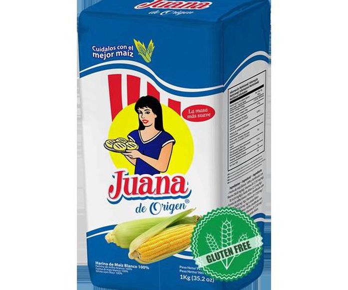 Harina Juana de maíz blanca 1 kg: PRODUCTOS de La Cabaña 5 continentes