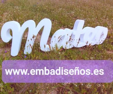 LETRAS XXL Y NOMBRES TRIDIMENSIONALES EN POLIESPAN O CORCHO BLANCO BARATO EN MADRID, MOSSTOLES, YUNCOS, TORRIJOS, PARLA, TOLEDO...