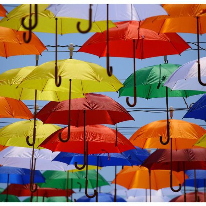 Los tipos de paraguas