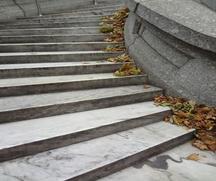 La belleza de las escaleras de mármol