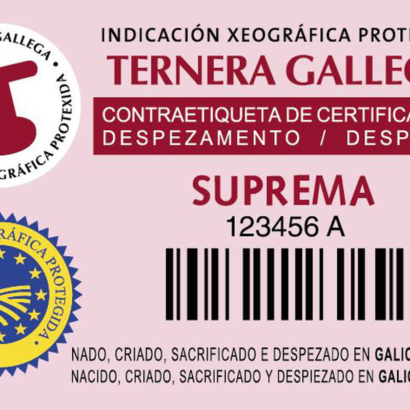 Ternera gallega suprema: Nuestras etiquetas de Ternera Gallega