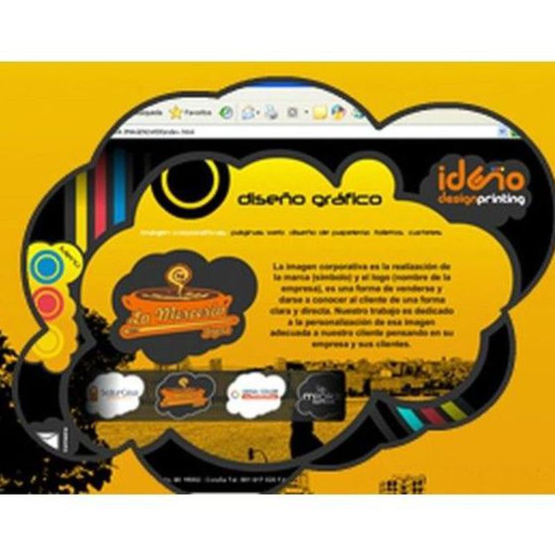 Páginas web: Catálogo de Ideño Diseño e Impresión