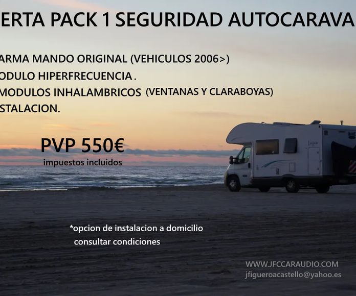 Pack 1 - Seguridad autocaravana: Servicios de JFC Car Audio }}