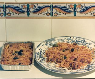 2 - Espaguetis de Carne Gratinados.
