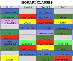 HORARIO CLASES VERANO