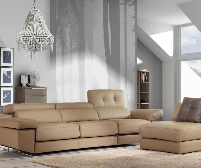 Sofa chaiselonge partida: Nuestros muebles de Muebles Aguado