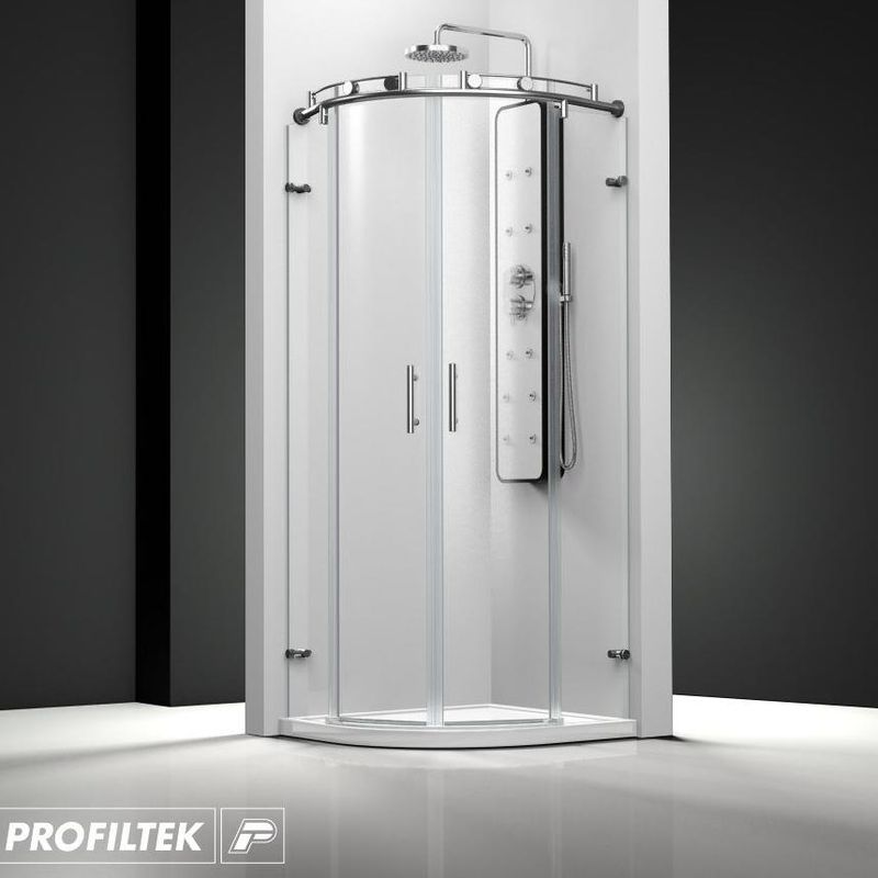 Mampara de baño Profiltek corredera serie Steel modelo ST-260 Classic
