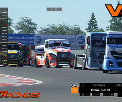 Vibrante final de la 3ª carrera del 3º VTRC en Nurburgring (Campeonato virtual de carreras de camiones)