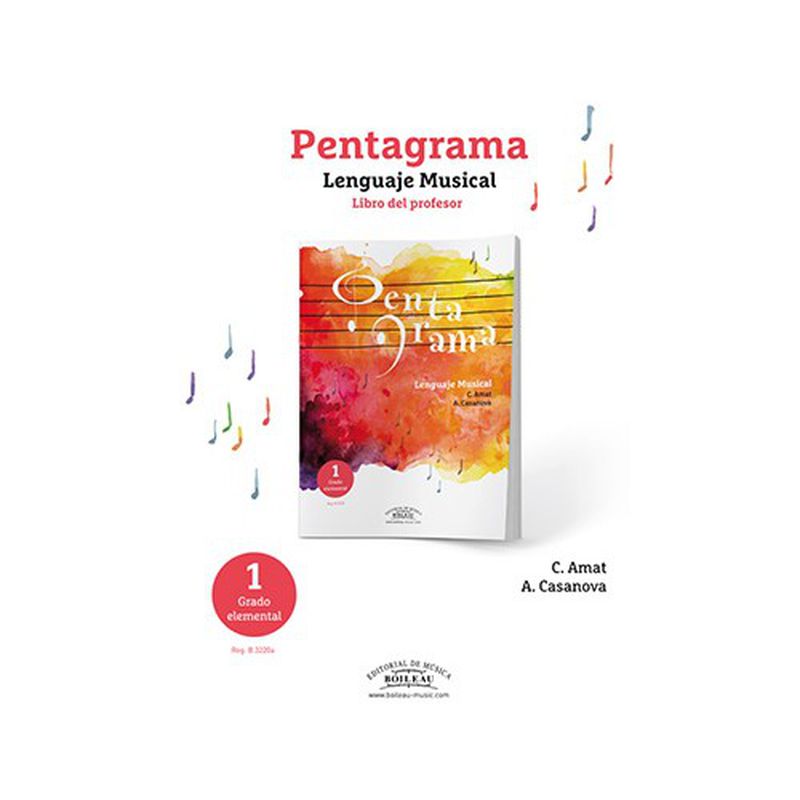 Pentagrama lenguaje1 grado elementa musical Libro del profesor Amat: Productos y servicios de PENTAGRAMA